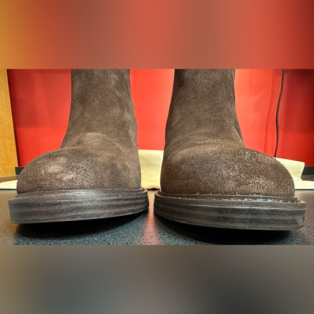 Vince Camuto NWT & Box Brownie Oiled Suede & Elastic/Textile Women’s Sz 10W XC - Picture 7 of 15